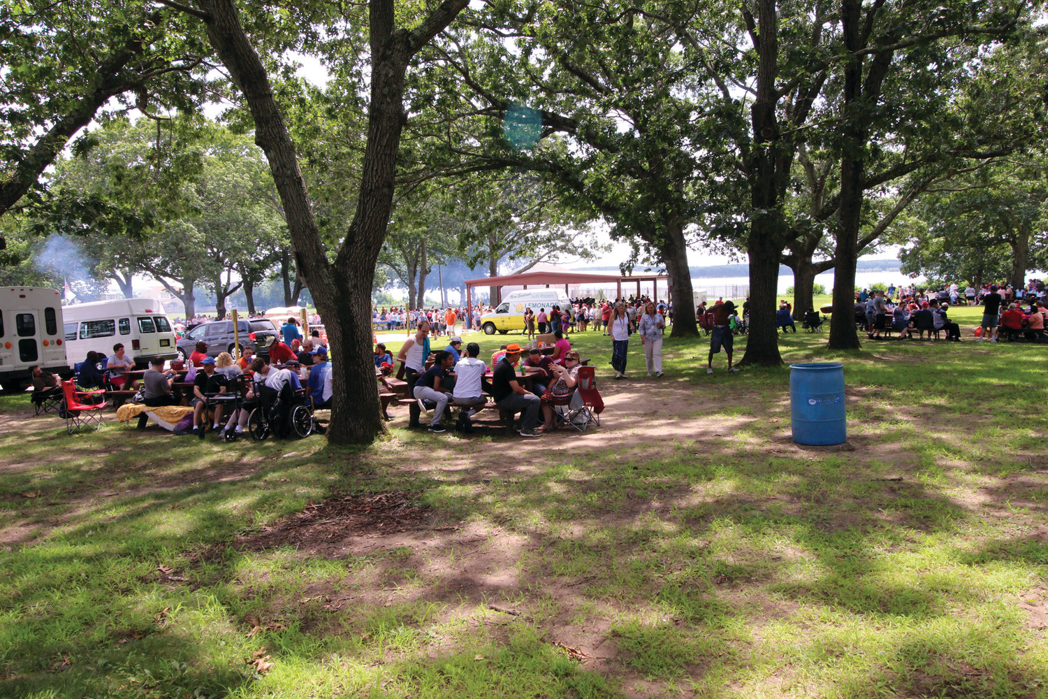 NOW THAT'S A PICNIC:  An estimated 1,800 people turned out to a picnic outing for special needs citizens hosted by the Elks Thursday at the Masonic Youth Center on Long Street. The event including music and visits from the Shriner clowns has become a seasonal favorite for many and gets larger year by year.